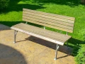 Скамейки СТ20л-1,8 из лиственницы и металла для улицы