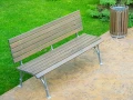 Скамейки СТ20л-1,8 из лиственницы и металла для улицы