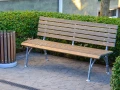 Скамейки СТ20л-1,8 из лиственницы и металла для улицы