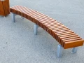 Скамейки радиусные без спинки СТ80лв-рб