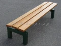 Лавочка СТ80л-2Б из лиственницы и металла (новый дизайн)