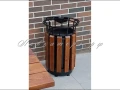Урны парковые деревянные с пепельницей УМл-2кп