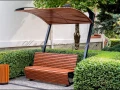 Комплект скамейка с теневым навесом ТЕНЬ-2