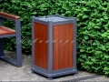 Урны прямоугольные УМл-44 с деревянной отделкой