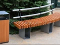 Радиусные скамейки СМПлв-рТ со спинкой