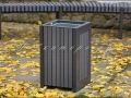 Урна УМ80х40л уличная 50 литров металлическая с деревянной отделкой